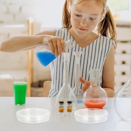 Healvian 10 ciotole in plastica Petri con coperchio, 100 mm, autoclavabili, per analisi di laboratorio, coltura cellulare e coltivazione di piante