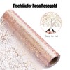 15 m Table Runner Rose Gold, Pink Paper Tablecloth Roll
