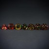 UDIXI 7-Piece Glass DND Dice Set, MultiFaceted Diamond-Cut Glass D&D
