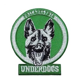 Underdog Rugby Fans' Favorite Team Logo,Rugby Logo and Heart Logo Iron On Sew On High-end Embroidered Patch