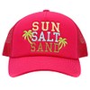 Sun Salt Sand Women's Mesh Trucker Baseball Cap, Hot Pink