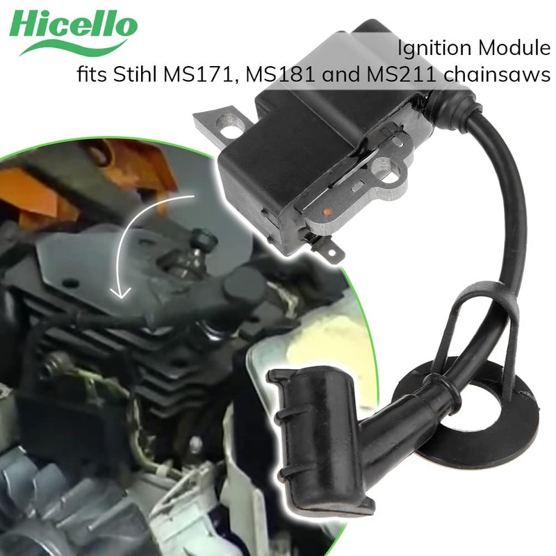 Hicello Ignition Coil Compatible with Stihl MS171 MS181 MS211 Chainsaws