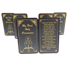 Westmon Works Classic First Communion Prayer Holy Card Bulk Pack Bundle Students Classroom Bundle for Boys or Girls, Set of 10