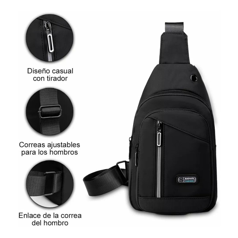 Deykay Pechera Mochila Impermeable Multifunción Cruzada Hombro