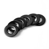 3/16'' (100 Pack) Stainless Steel Flat Washers, 9/16'' OD, Black