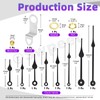 Swpeet 16Pcs Shaft Length 23mm - 29/32 Inch DIY Wall