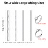 TUNQISM 8pcs Transparent Ring Size Adjustment Tool, Transparent Winding Rope