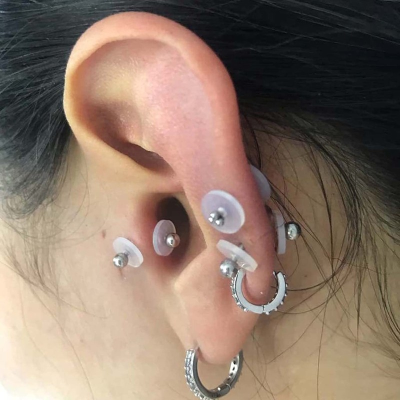 Bloomfall Clear Piercing Disc For Piercing Bump,Nose Piercing Bump Treatment