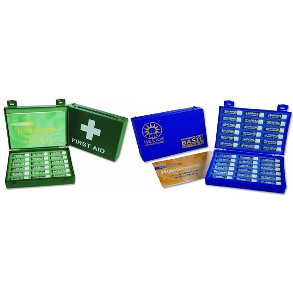 Helios COMBO: 36 Remedy Deluxe Family Homeopathy Kit & Homeopathic Emergency Kit