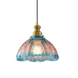 ZEYQLQZQ Glass Pendant Light Modern Pendant Lighting Fixtures Vintage Hanging Lamp for Kitchen Island Dining Table Bedroom Living Room