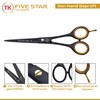 Five Star Solingen Vegas Black Professional 6 Inch Sharp Hairdressing