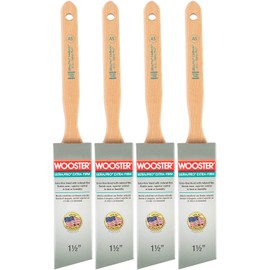 Wooster Brush 4153-1 1/2 Ultra/Pro Extra-Firm Lind Beck 4153 Paint Brush, 1-1/2 in Width, 1-1/2-Inch 4 Pack