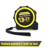 Bullseye 25 Ft Tape Measure with Magnetic Hook - 1"