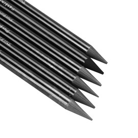 6 Pcs Graphite Pencils Medium Soft Charcoal Sticks Woodless Sketch Pencils Writing Drawing Pencil Artist Pencil Set Assorted HB 2B 4B 6B 8B EE Pencil for Students Beginners Aspiring Artist