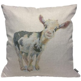 HGOD DESIGNS Cushion Cover Baby Smiley Cow Watercolor,Throw Pillow Case Home Decorative for Men/Women Living Room Bedroom Sofa Chair 18X18 Inch Pillowcase 45X45cm