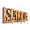 SALOON Sign - Large Carved 40x10 Western Cowboy Bar Decor