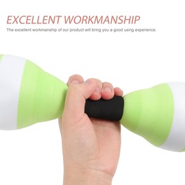 Kisangel 1 Pair of Water Dumbbells Water Fitness Barbells Swimming Training Water Aerobics Foam Dumbbells Pool Equipment EVA Lightweight Water Dumbbells for Water Aerobics and Water Exercises