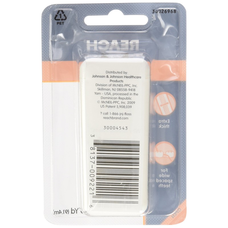 Reach Dentotape Waxed Dental Floss with Extra Wide Cleaning Surface