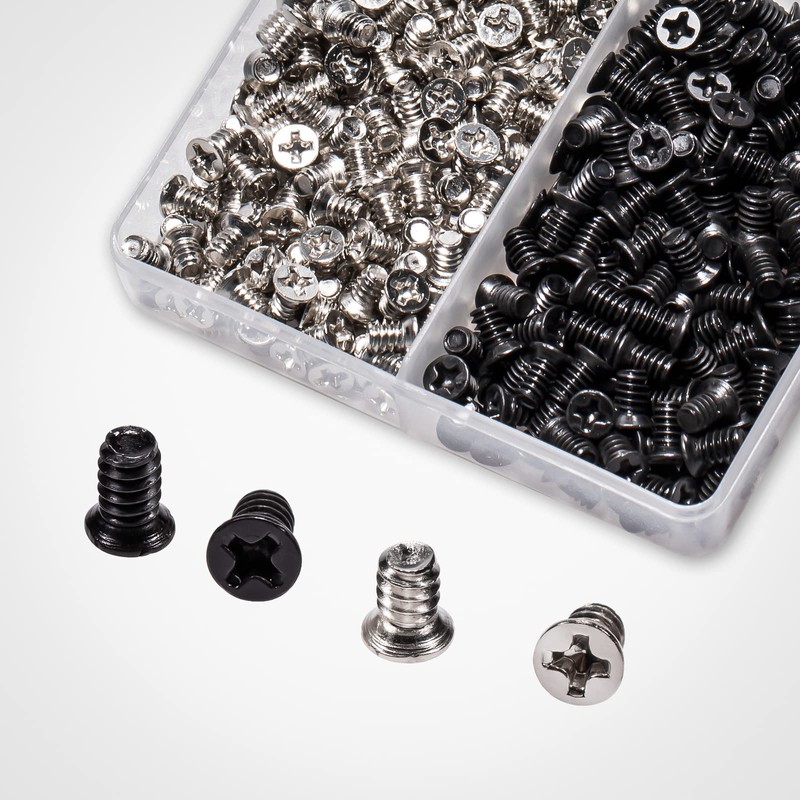 Zmbroll Hard Drive Screw Computer PC Case Screws KM6#-32 Flat