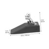 TEHAUX 2pcs Home Door Wedge Stopper Large Door Draft Stopper