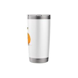 Hilarious Pumpkin King with Crown for a Playful Touch Stainless Steel Insulated Tumbler