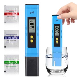 PH Meter, Digital High Accuracy Water Quality PH Meter with ATC, 0-14 Measurement Range PH Tester for Household Drinking Water, Hydroponics, Aquarium Water, Pool