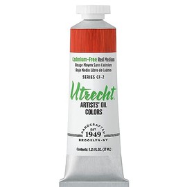 Utrecht Artists' Oil Paint - Cadmium-Free Red Medium, 37 ml tube