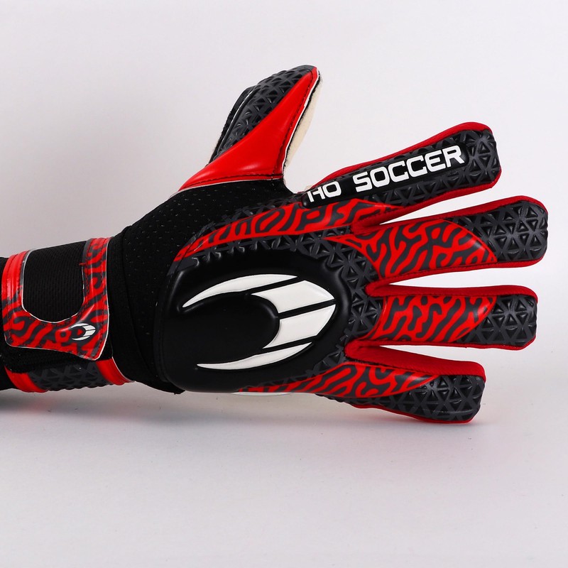 HO Soccer Initial Arena NG Red Goalkeeper Gloves, Unisex Kids,