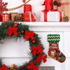 Second Ave Merry Christmas Xmas Reindeer Wooden Hanging Stocking Decoration