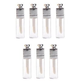 Contenedor de tubos vacíos de brillo de labios, transparente, rellenable, botella de bálsamo labial, mini recipiente transparente para maquillaje, brillo de labios, maquillaje