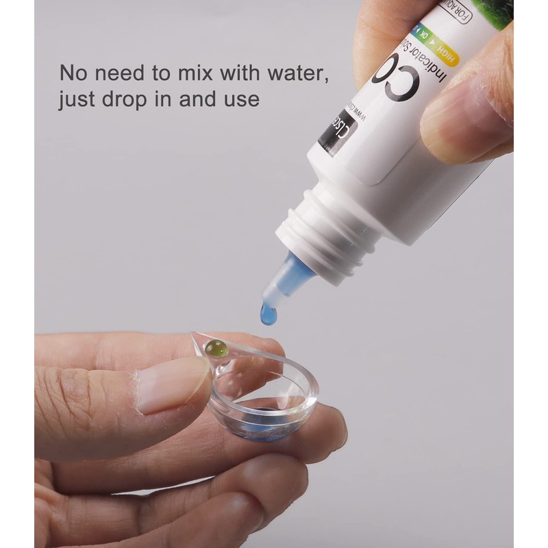 Clscea CO2 Indicator Solution Drop Checker Solution for Aquarium 60ml