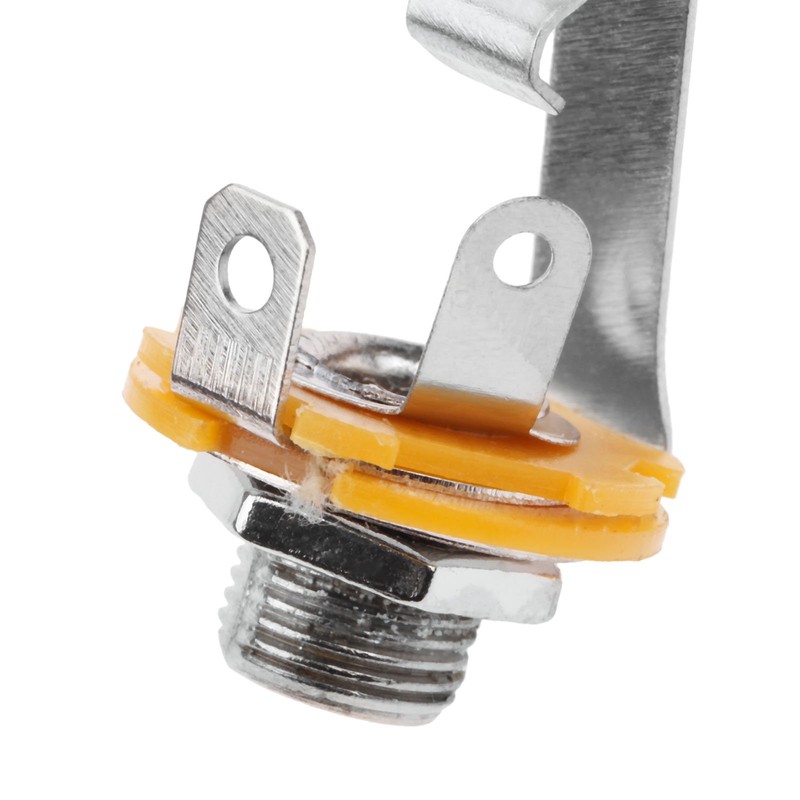 2Pcs Stereo Input Jack Plug Socket Output 1/4" 6.35mm Socket