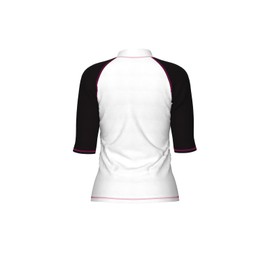 ARENA Women's Vest S/S Graphic Rash Guard Shirt, White-black, XL