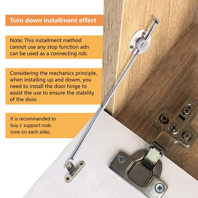 Furniture Cupboard Stainless Steel Lid Support Hinge, Stay Hinge Down