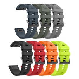 ANCOOL for Fenix 5/Fenix 6/Fenix 7 Band 22mm Silicone Watch Band for Fenix 8 Fenix E 47mm/Fenix 5 Plus/Fenix 6 Pro/Fenix 7 Pro/Forerunner 935(7 colors)