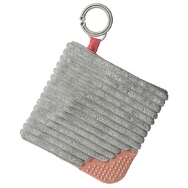 Mary Meyer Crinkle Teether Toy with Baby Paper and Squeaker, 6 x 6-Inches, Jewel Hippo