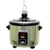The Bridge Collection 3.25" Glittery Hand-Painted Glass Slow Cooker Ornament