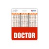 Doctor Badge Buddy Horizontal w/Height & Weight Conversion Charts (Oversized,