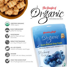 Grandma Lucy's Organic Oven Baked Dog Treats - Blueberry, 14 oz