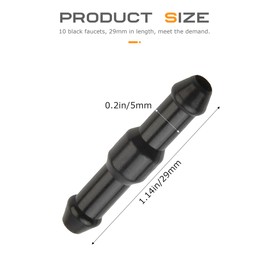 Flaconi 10 x car windscreen wiper hose connector, windscreen washer hose, hose connector, windscreen washer system, car wiper hose connector, suitable for most cars, trucks