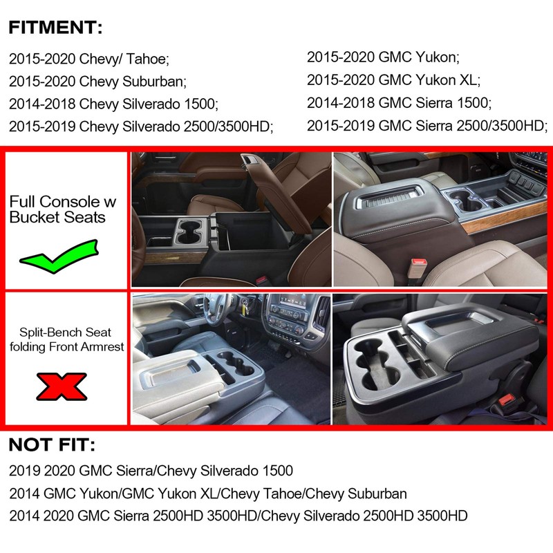 JKCOVER Compatible with (2014 2015 2016 2017 2018) Chevy Silverado/GMC