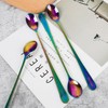 Long-handled ice tea spoon, cocktail stir spoons, stainless steel coffee