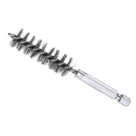 CoCud Bore Brush, 15mm Dia 4 Inch Length, 304 Stainless Steel Cleaning Wire Brushes with 1/4 Inch Hex Shank - (Applications: for Power Drill, Die Grinder)