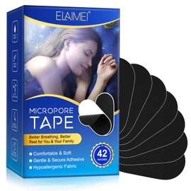 42 Stück Mundpflaster zum Schlafen, Mouth Tape Anti-Schnarchen, verbessert die Nasenatmung und reduziert die Atmung aus dem Mund, effektive Lösung für Schnarchen, ideal für alle Hauttypen