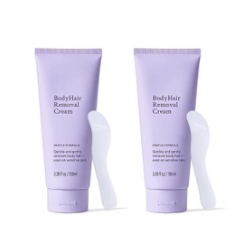 Body Hair Removal Cream for Women and Men, Ultra Gentle Hair Removal Cream for Sensitive Skin, 8-Minute Fast Depilatory Cream for Legs, Bikini, Underarms 2Pack