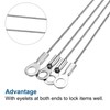 YOKIVE 4 Pcs Stainless Steel Lanyard Cables, Eyelets Ended Security