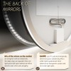 GANPE LED Sensor Mirror, 24 inch Round Human Body Induction,