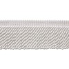 DecoPro Bright White 2.5" Bullion Fringe Trim First Snow [By The Yard]