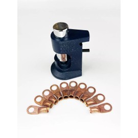 ORINCO Large Gauge Hammer Crimper Tool 1/0 to 8 Gauge AWG + FREE 4 Gauge Ring Terminals