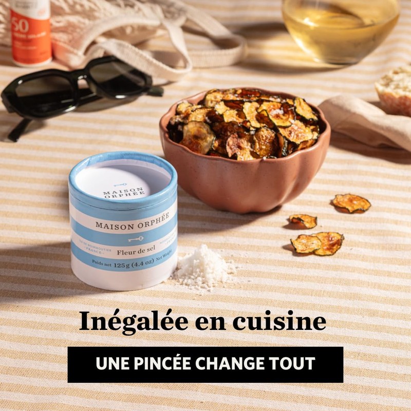 Fleur De Sel, Flaky Sea Salt, w/Potassium, Sodium, Magnesium &